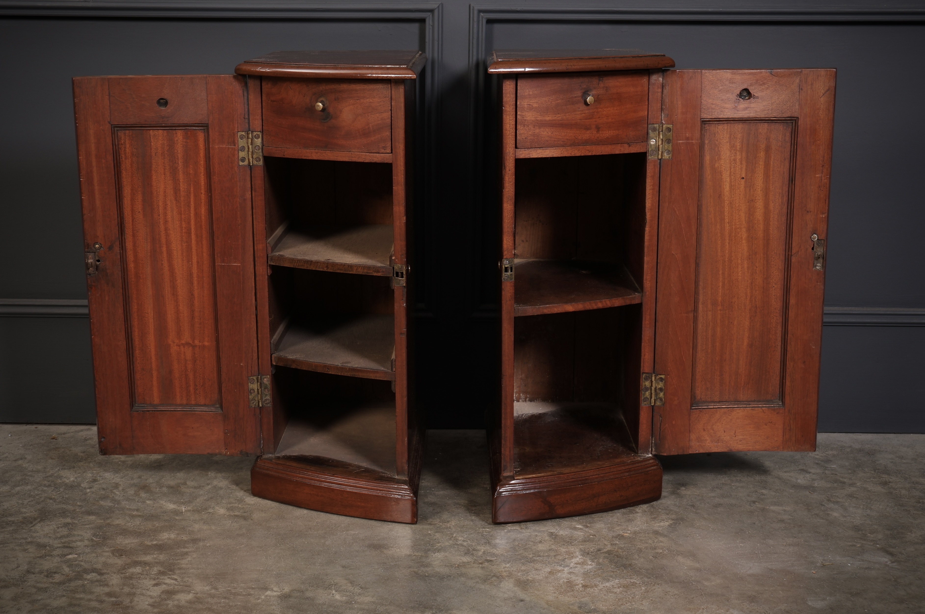 Pair Of Regency Mahogany Pedestal Cabinets Antique Mahogany Furniture Antique Cabinets 4